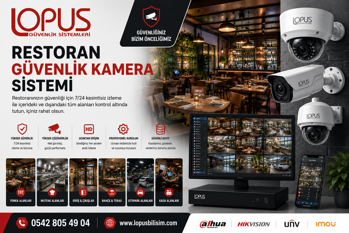 Restoran Güvenlik Kamera Sistemi