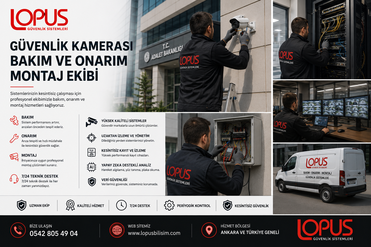 Güvenlik Kamerası Bakım ve Onarım