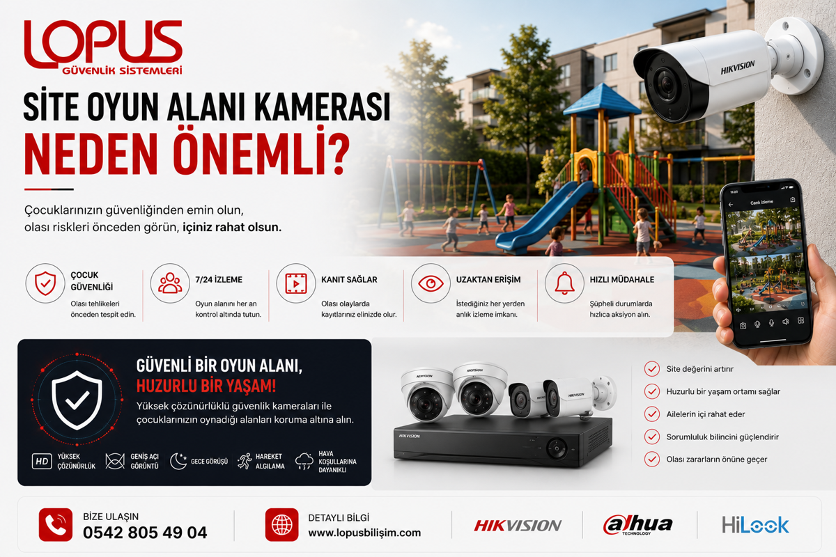 Site Oyun Alanı Güvenlik Kamerası Neden Önemlidir?